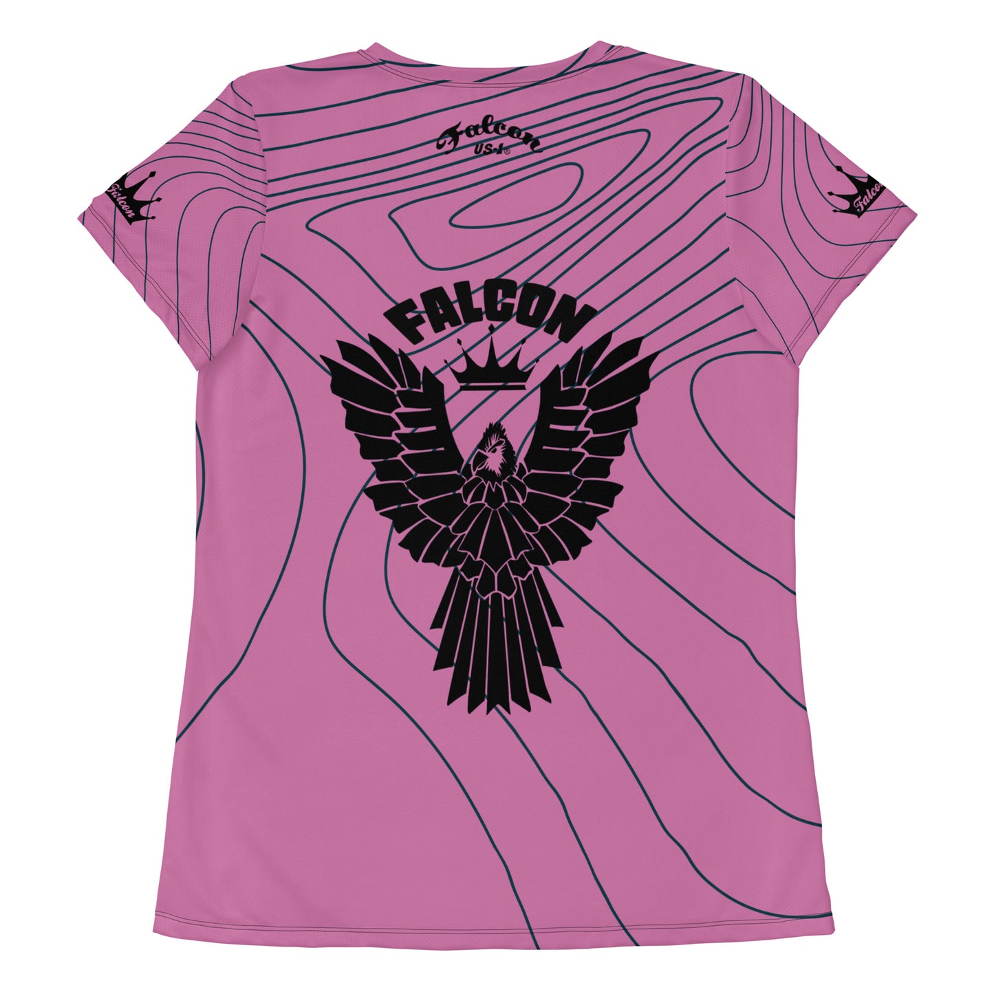 Women's Athletic T-shirt - Retro Pink Logo