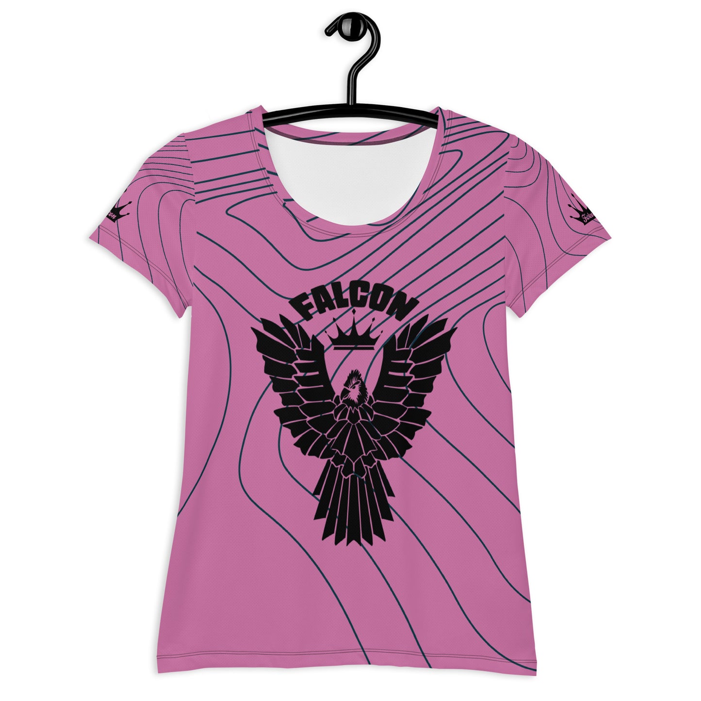 Women's Athletic T-shirt - Retro Pink Logo