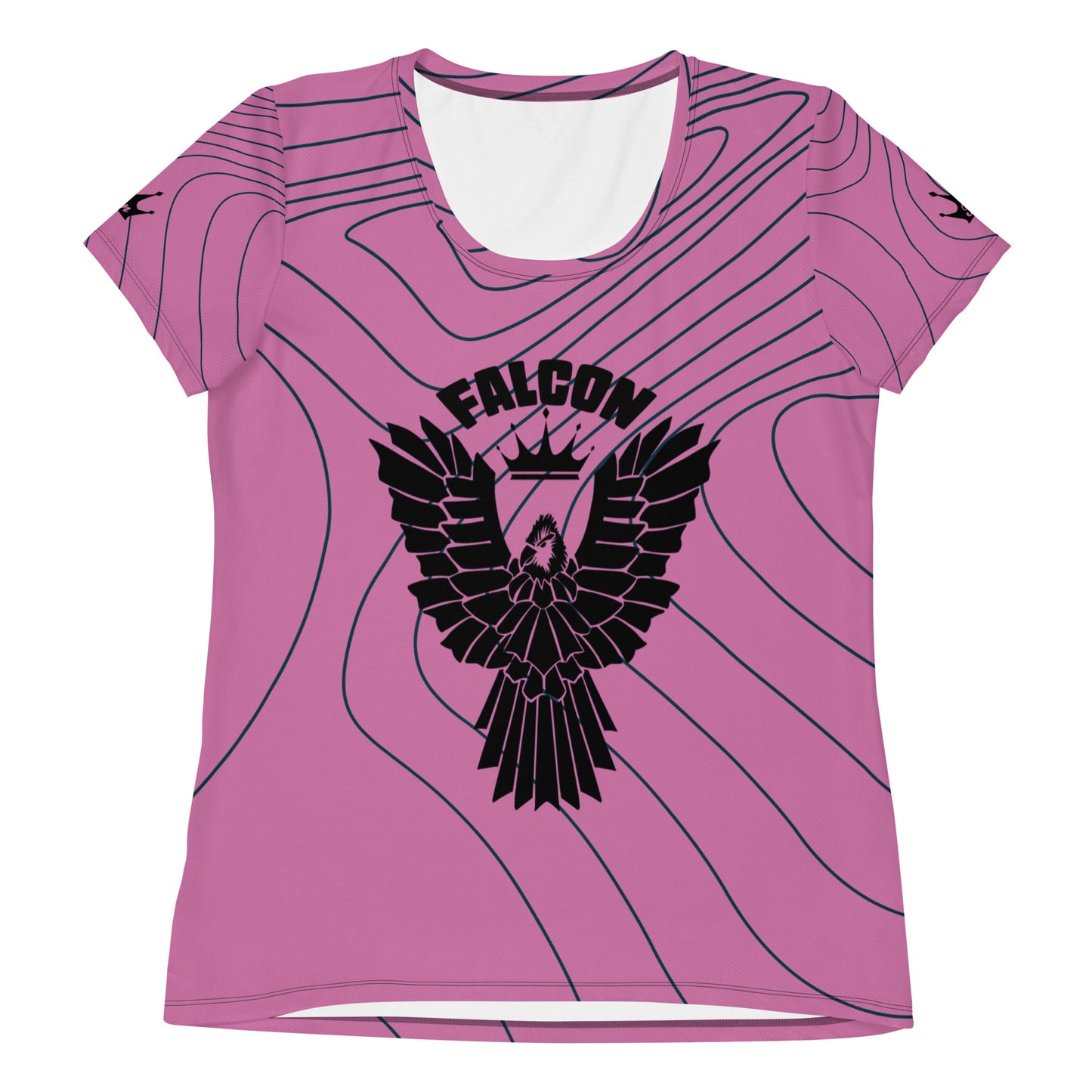 Women's Athletic T-shirt - Retro Pink Logo