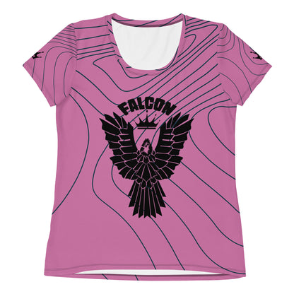 Women's Athletic T-shirt - Retro Pink Logo
