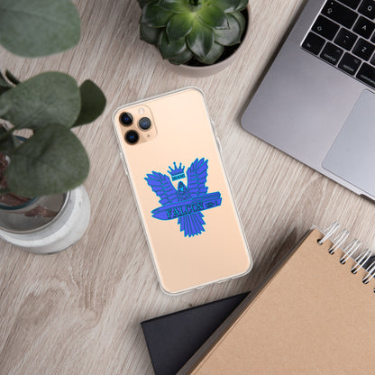 Clear Case for iPhone® - Falcon Blue Logo