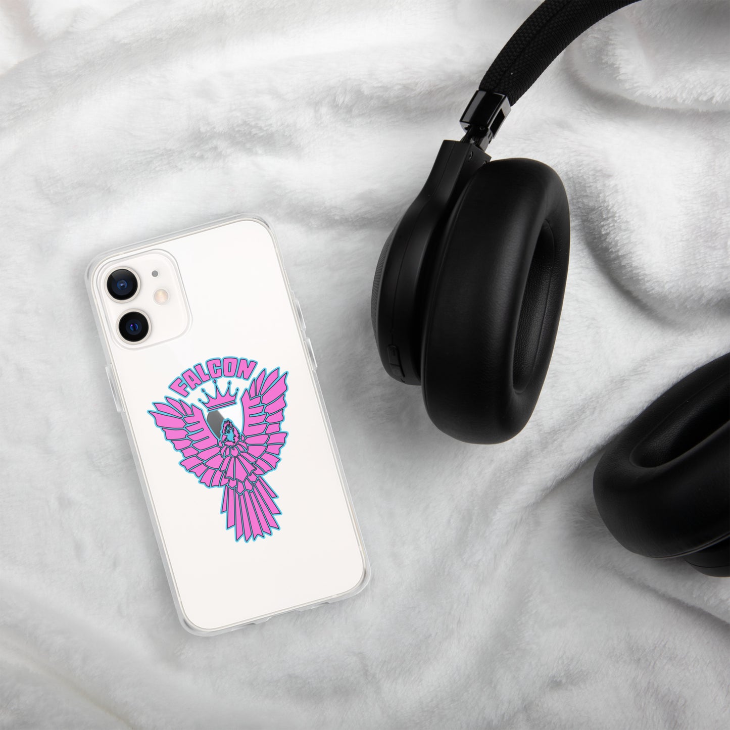 Clear Case for iPhone® - Falcon Retro Pink
