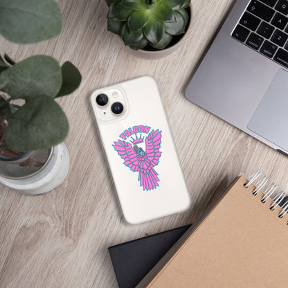 Clear Case for iPhone® - Falcon Retro Pink