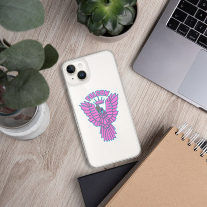 Clear Case for iPhone® - Falcon Retro Pink