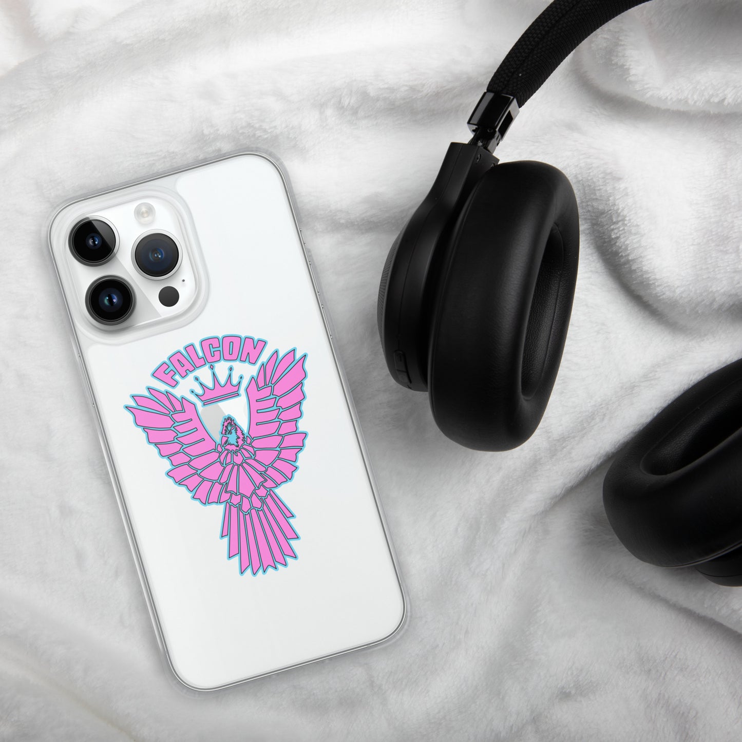 Clear Case for iPhone® - Falcon Retro Pink
