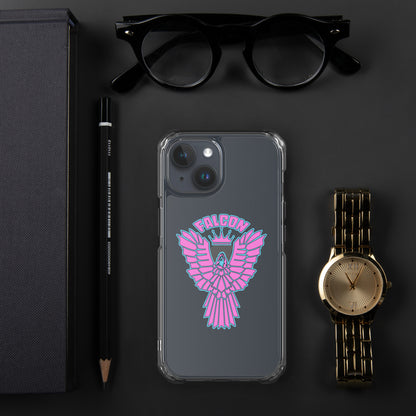 Clear Case for iPhone® - Falcon Retro Pink