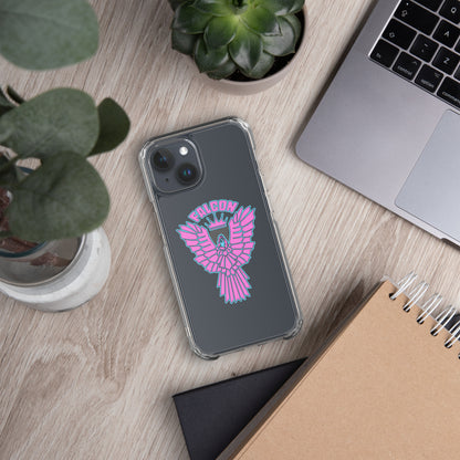Clear Case for iPhone® - Falcon Retro Pink