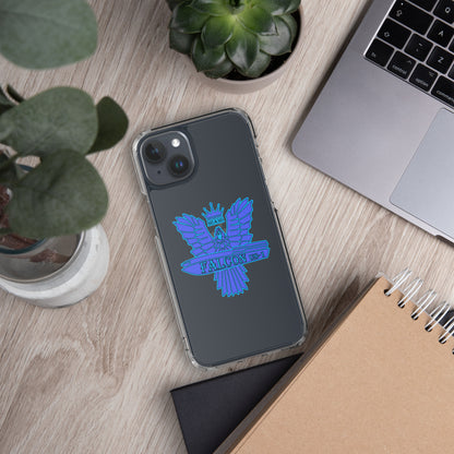 Clear Case for iPhone® - Falcon Blue Logo