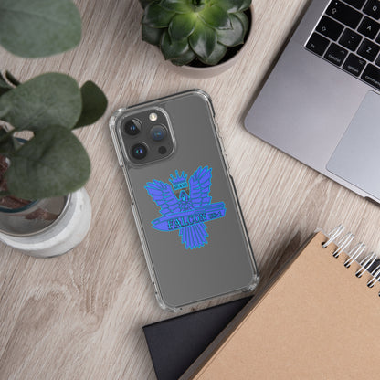 Clear Case for iPhone® - Falcon Blue Logo