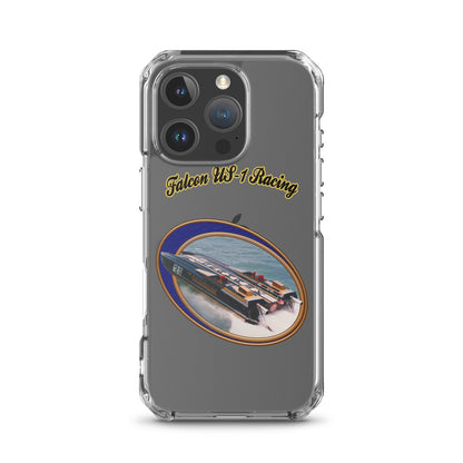 Clear Case for iPhone® - Race Boat with Falcon US-1 Racing