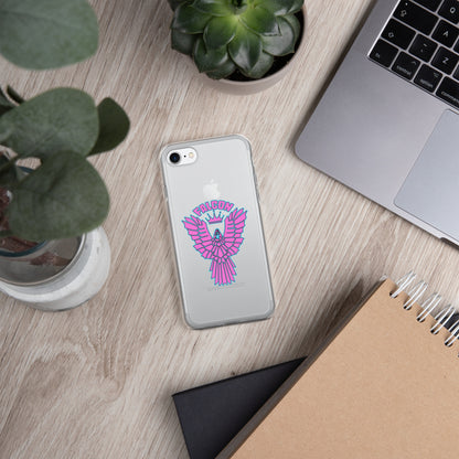 Clear Case for iPhone® - Falcon Retro Pink