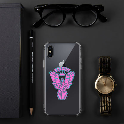 Clear Case for iPhone® - Falcon Retro Pink