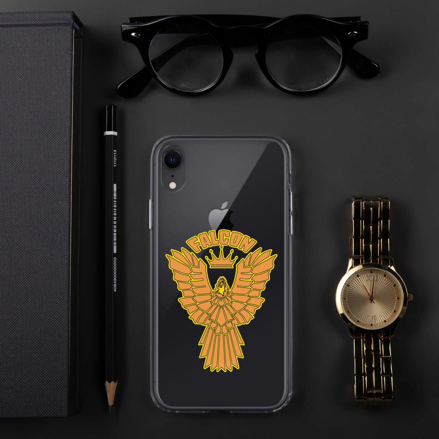 Clear Case for iPhone® - Falcon Gold Logo