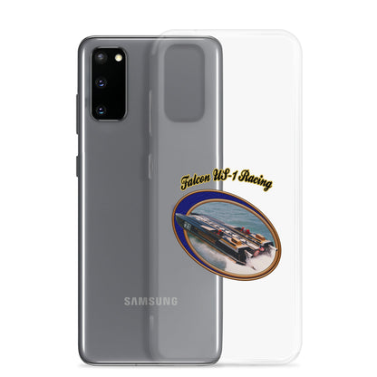 Clear Case for Samsung®- Race Boat with Falcon US-1 Racing