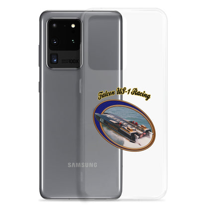 Clear Case for Samsung®- Race Boat with Falcon US-1 Racing