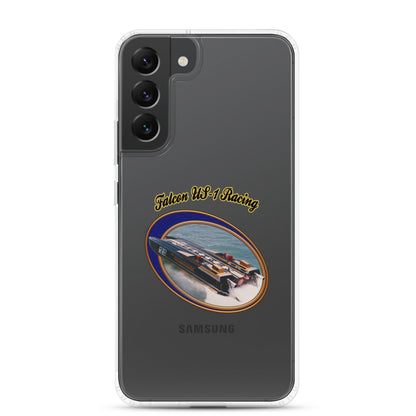 Clear Case for Samsung®- Race Boat with Falcon US-1 Racing