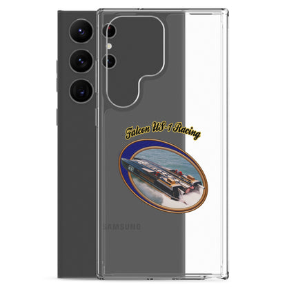 Clear Case for Samsung®- Race Boat with Falcon US-1 Racing