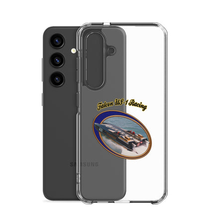 Clear Case for Samsung®- Race Boat with Falcon US-1 Racing