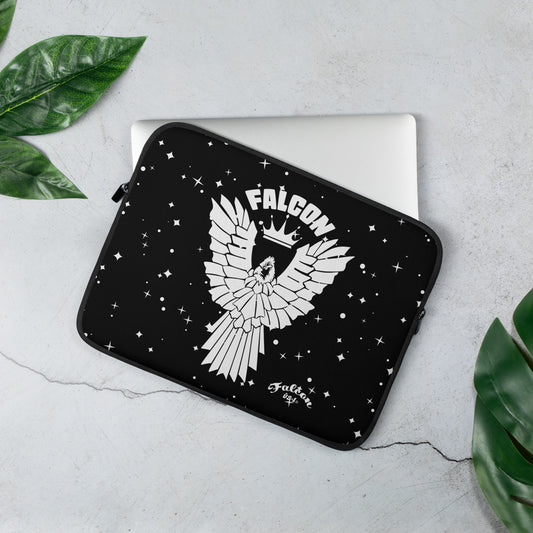 Laptop Sleeve - Falcon White Logo - Black/White