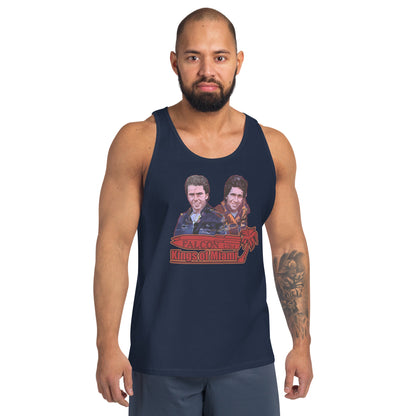 Tank Top- Willy and Tavy Falcon with boat -Kings of Miami
