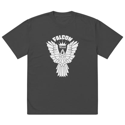 Oversized faded t-shirt - Falcon White Logo