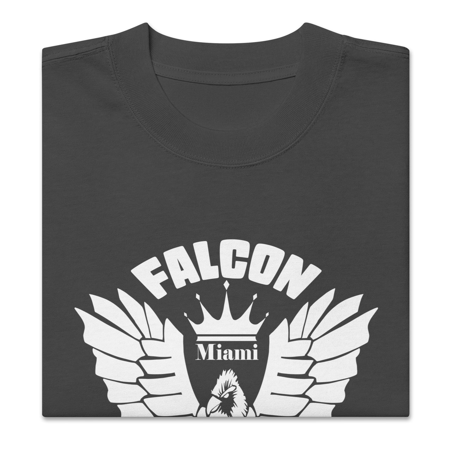 Oversized faded t-shirt - Falcon White Logo