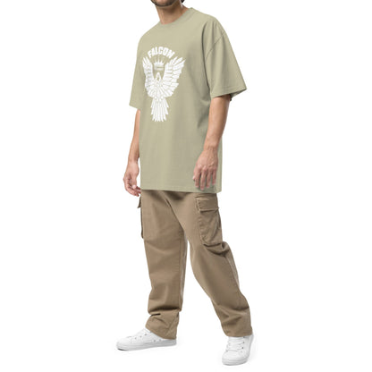 Oversized faded t-shirt - Falcon White Logo