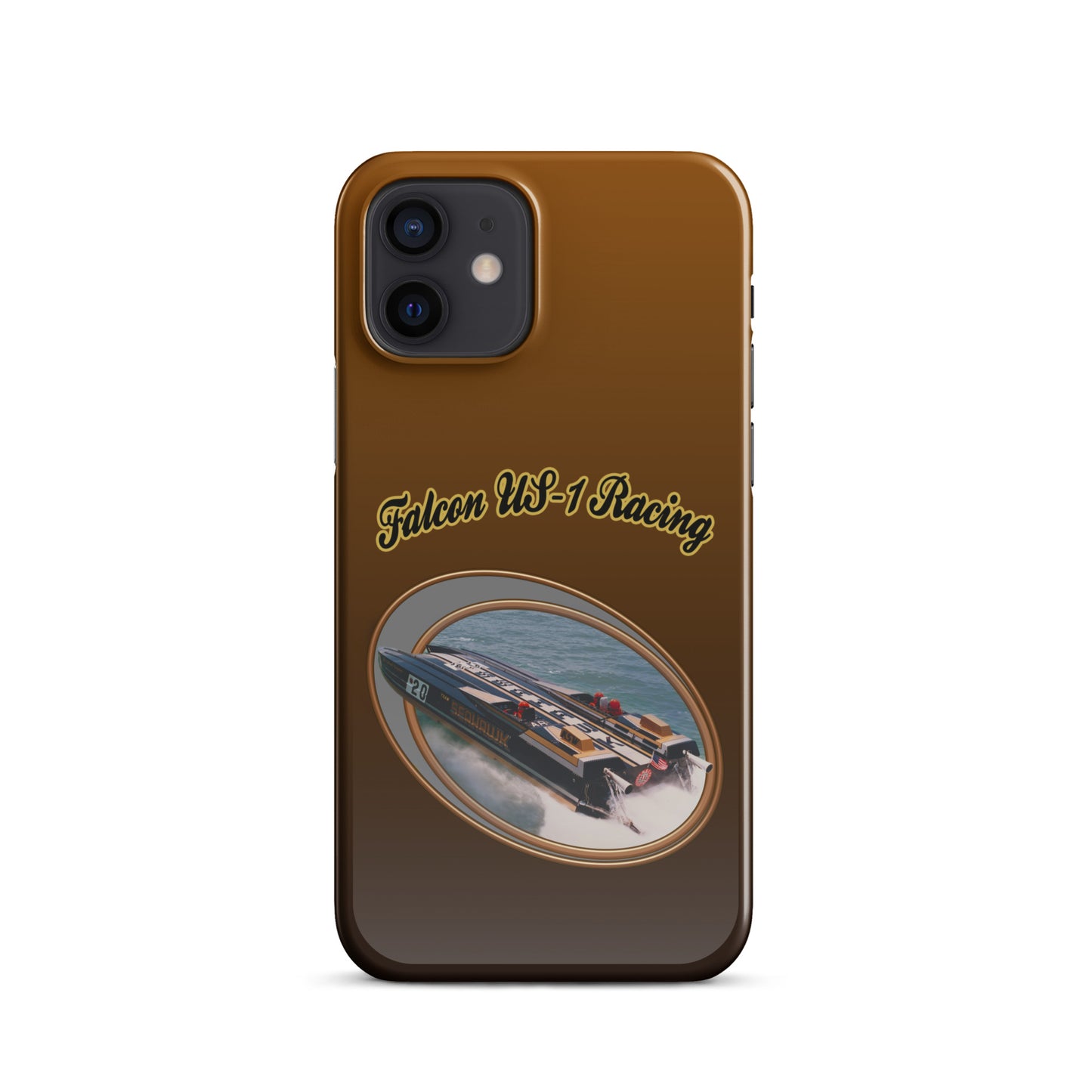Snap case for iPhone®-  Race Boat with Falcon US-1 Racing