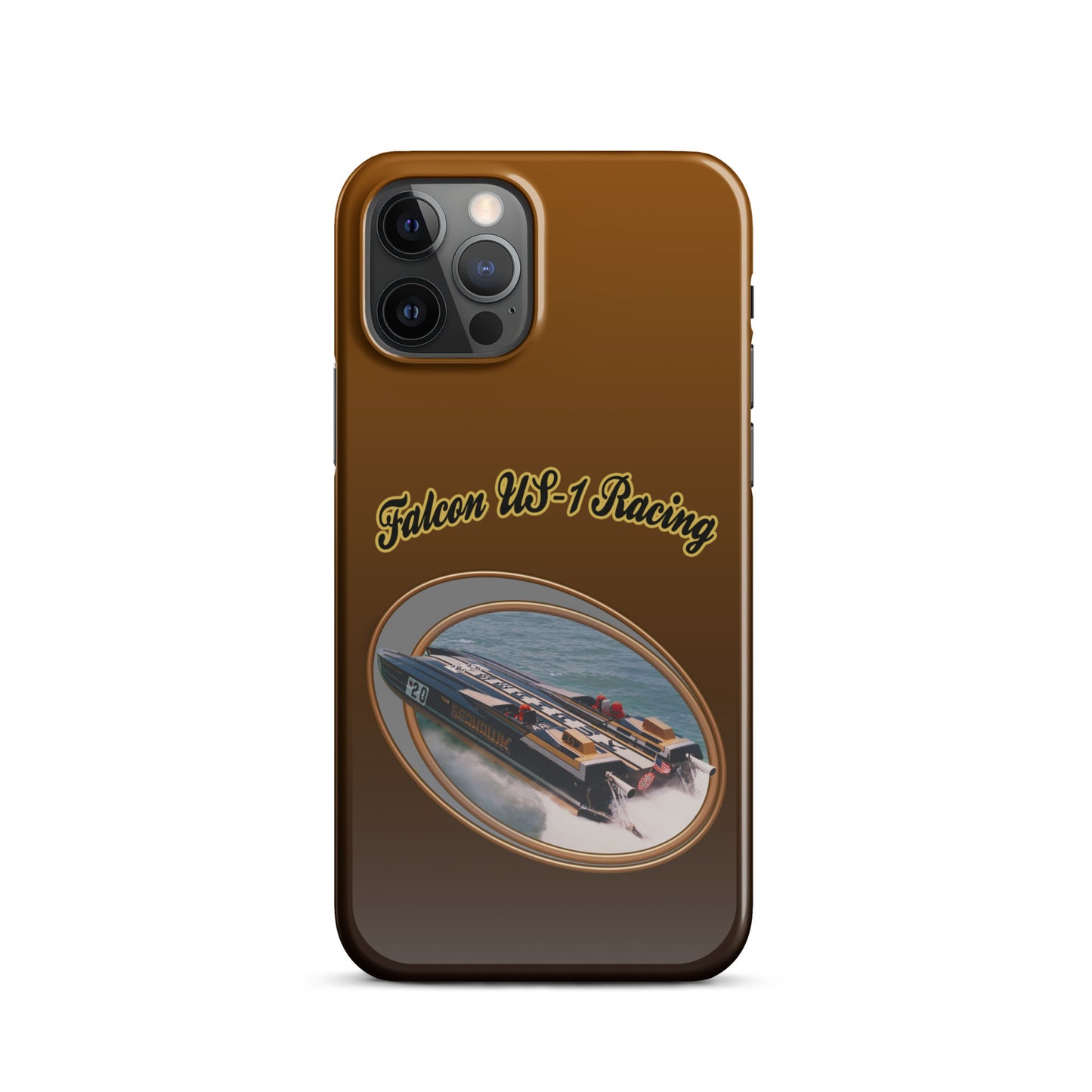 Snap case for iPhone®-  Race Boat with Falcon US-1 Racing