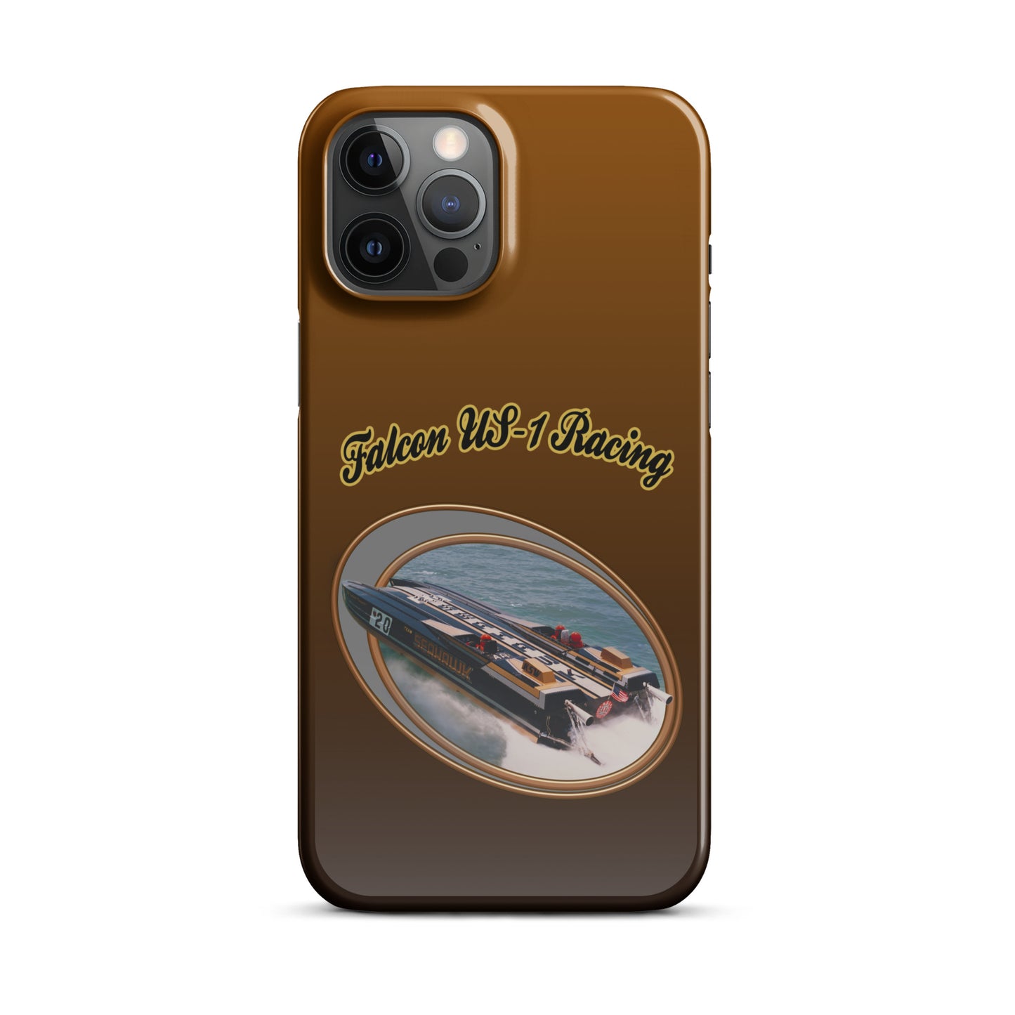 Snap case for iPhone®-  Race Boat with Falcon US-1 Racing