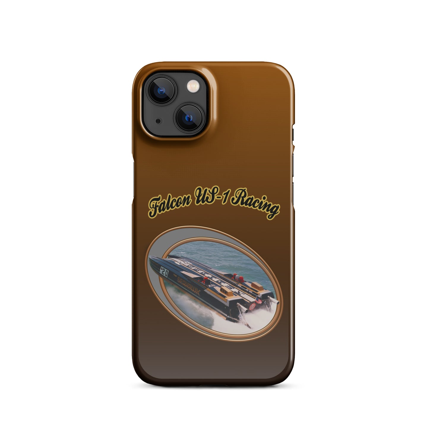 Snap case for iPhone®-  Race Boat with Falcon US-1 Racing
