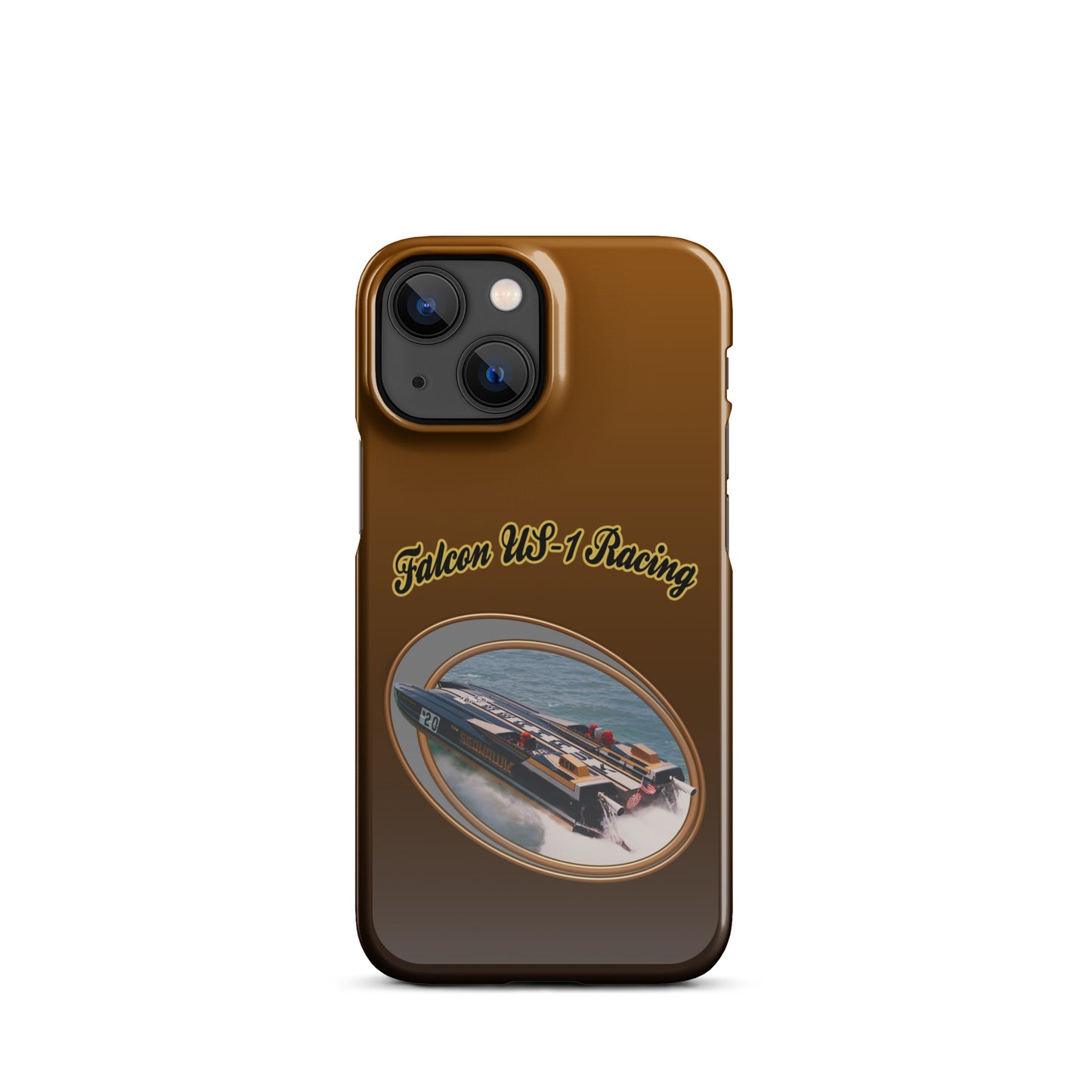 Snap case for iPhone®-  Race Boat with Falcon US-1 Racing