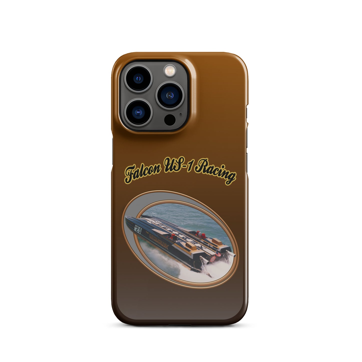 Snap case for iPhone®-  Race Boat with Falcon US-1 Racing