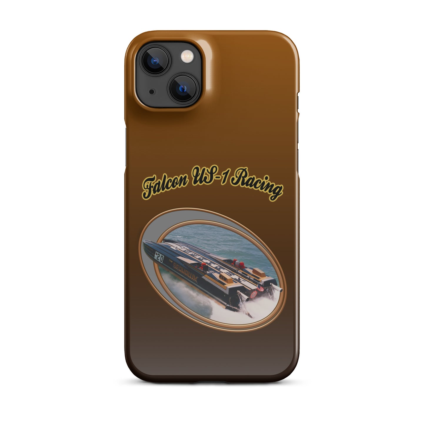 Snap case for iPhone®-  Race Boat with Falcon US-1 Racing