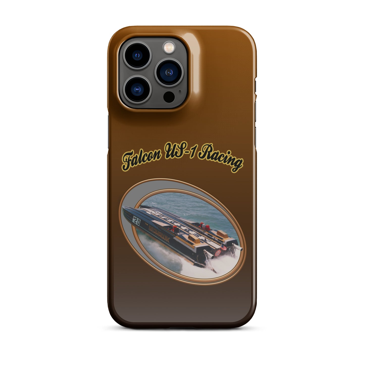 Snap case for iPhone®-  Race Boat with Falcon US-1 Racing