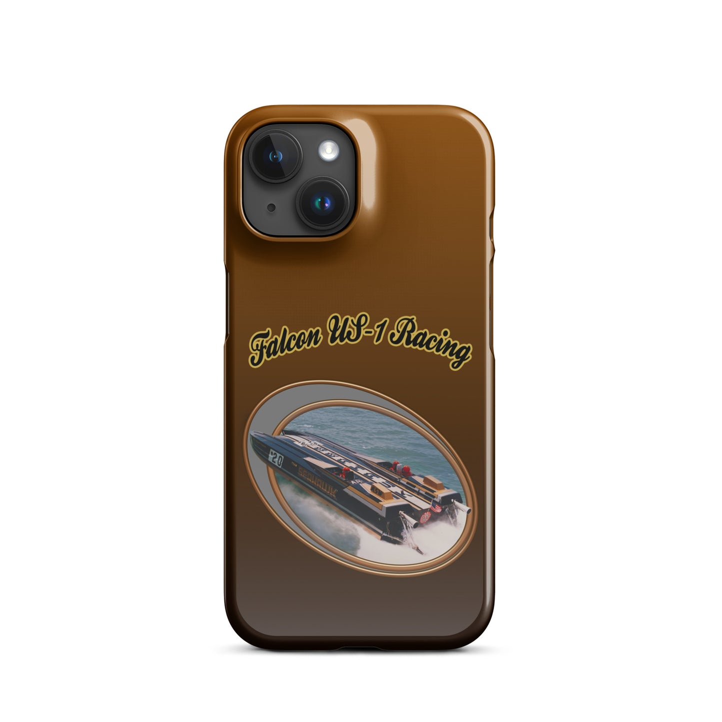 Snap case for iPhone®-  Race Boat with Falcon US-1 Racing