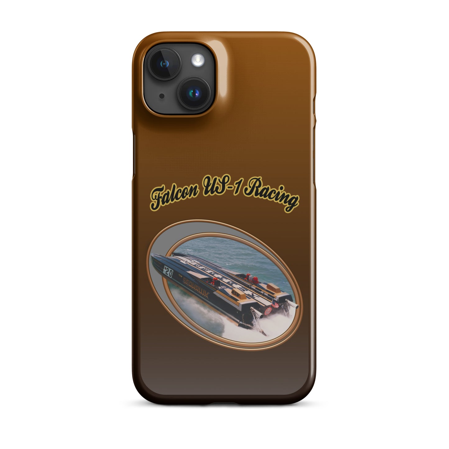 Snap case for iPhone®-  Race Boat with Falcon US-1 Racing