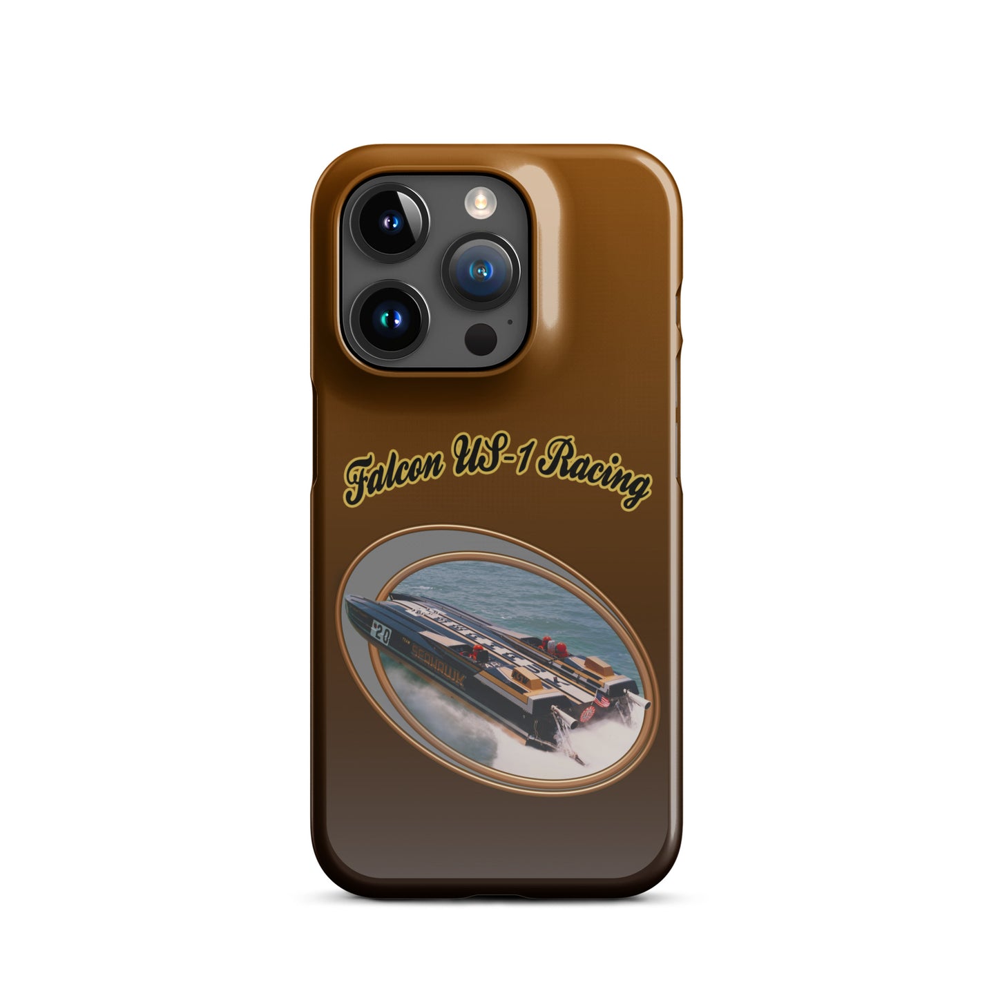 Snap case for iPhone®-  Race Boat with Falcon US-1 Racing