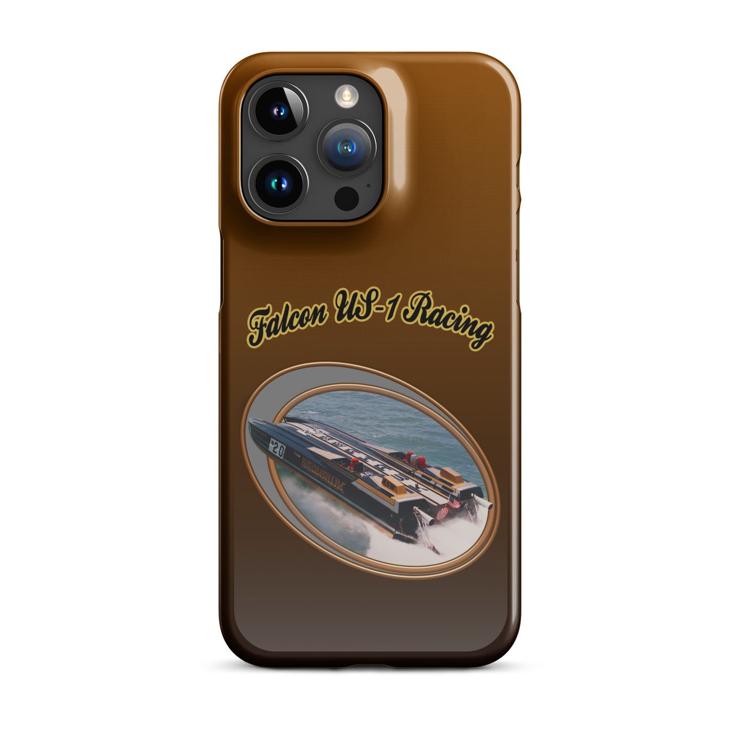 Snap case for iPhone®-  Race Boat with Falcon US-1 Racing