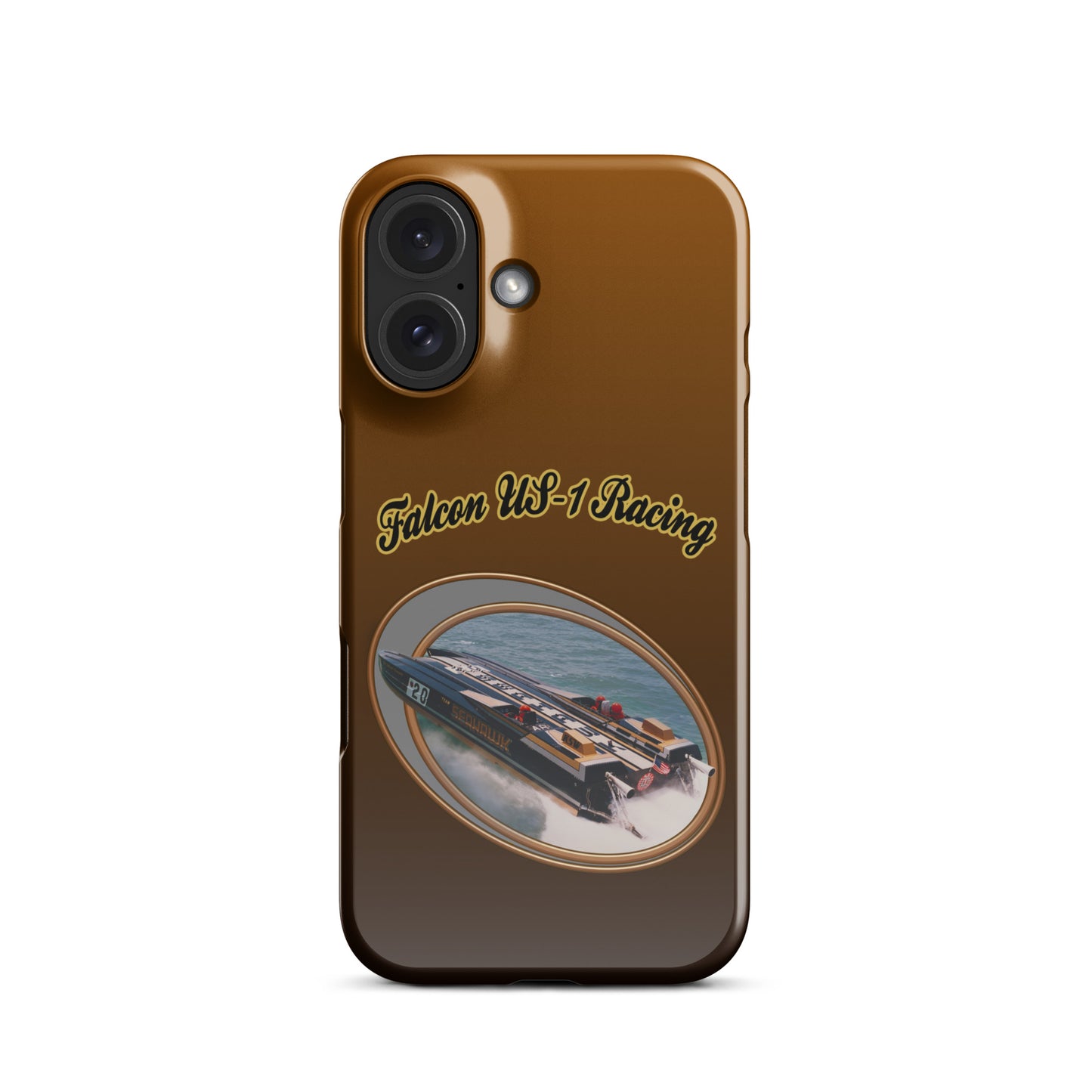 Snap case for iPhone®-  Race Boat with Falcon US-1 Racing