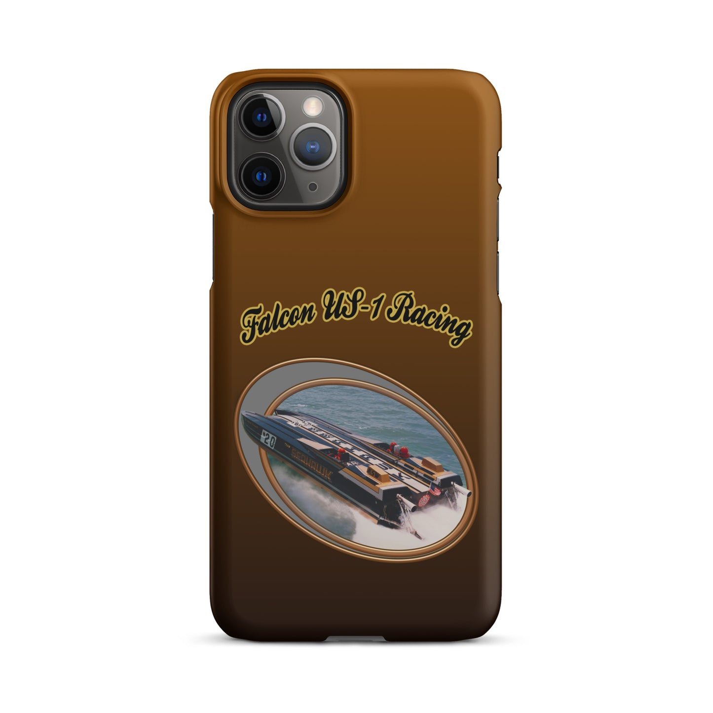 Snap case for iPhone®-  Race Boat with Falcon US-1 Racing