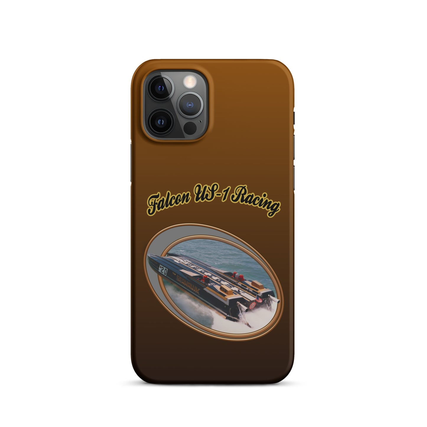 Snap case for iPhone®-  Race Boat with Falcon US-1 Racing