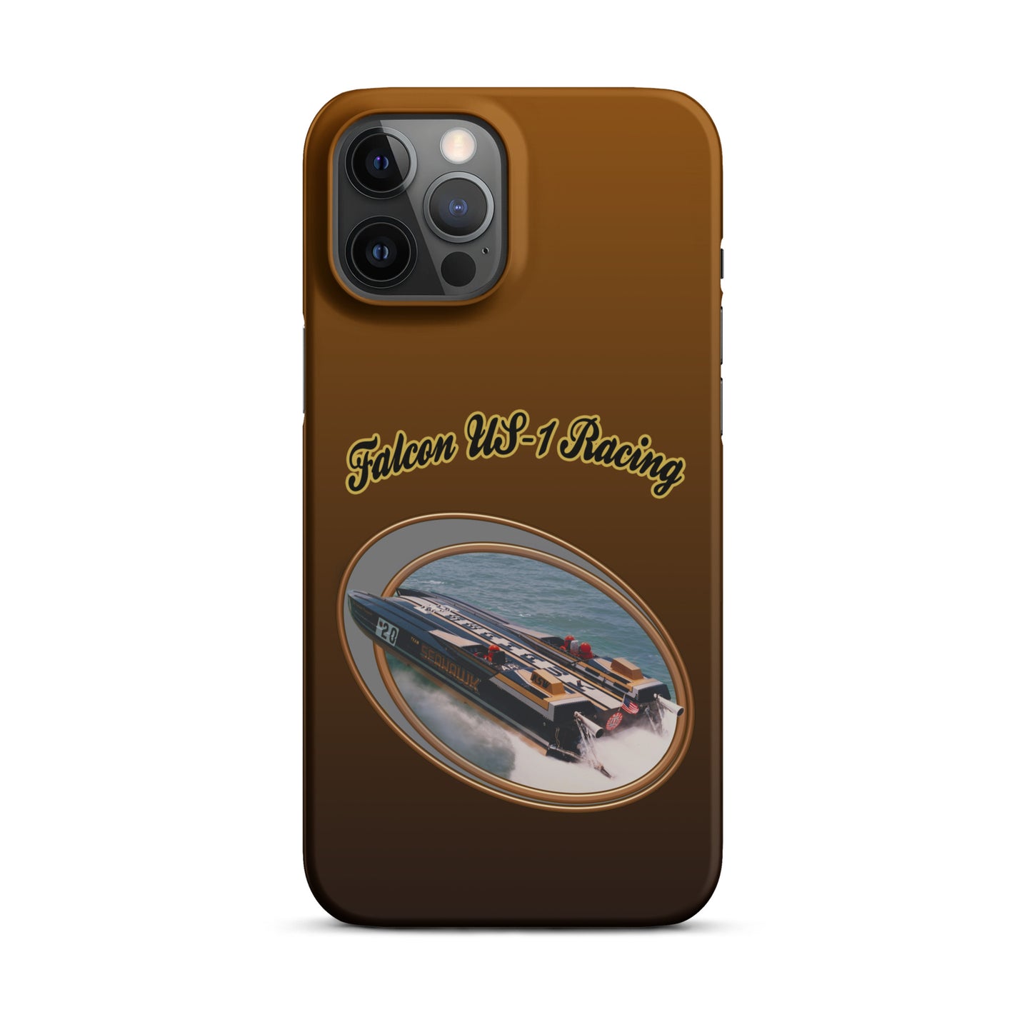 Snap case for iPhone®-  Race Boat with Falcon US-1 Racing