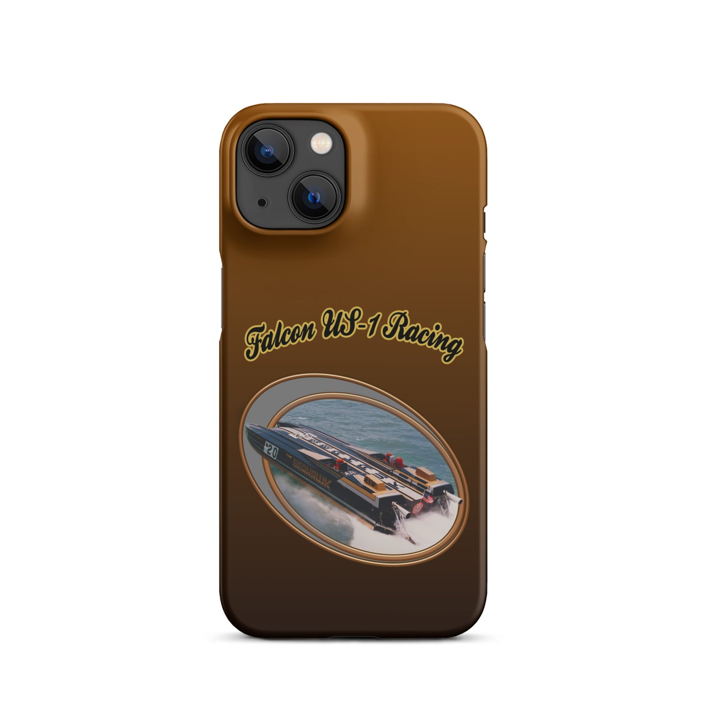 Snap case for iPhone®-  Race Boat with Falcon US-1 Racing