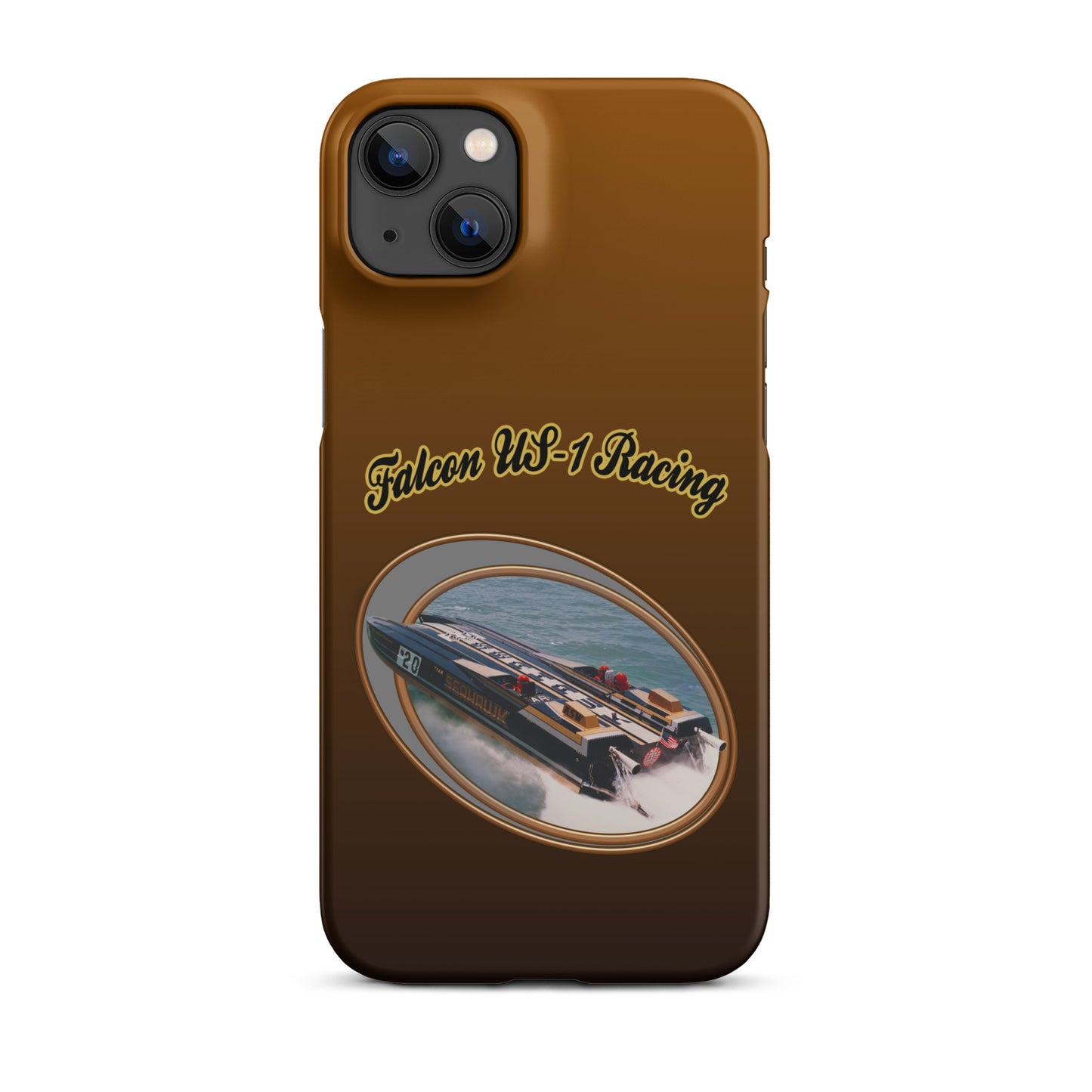 Snap case for iPhone®-  Race Boat with Falcon US-1 Racing