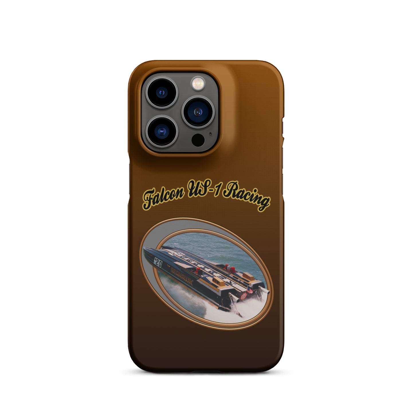 Snap case for iPhone®-  Race Boat with Falcon US-1 Racing