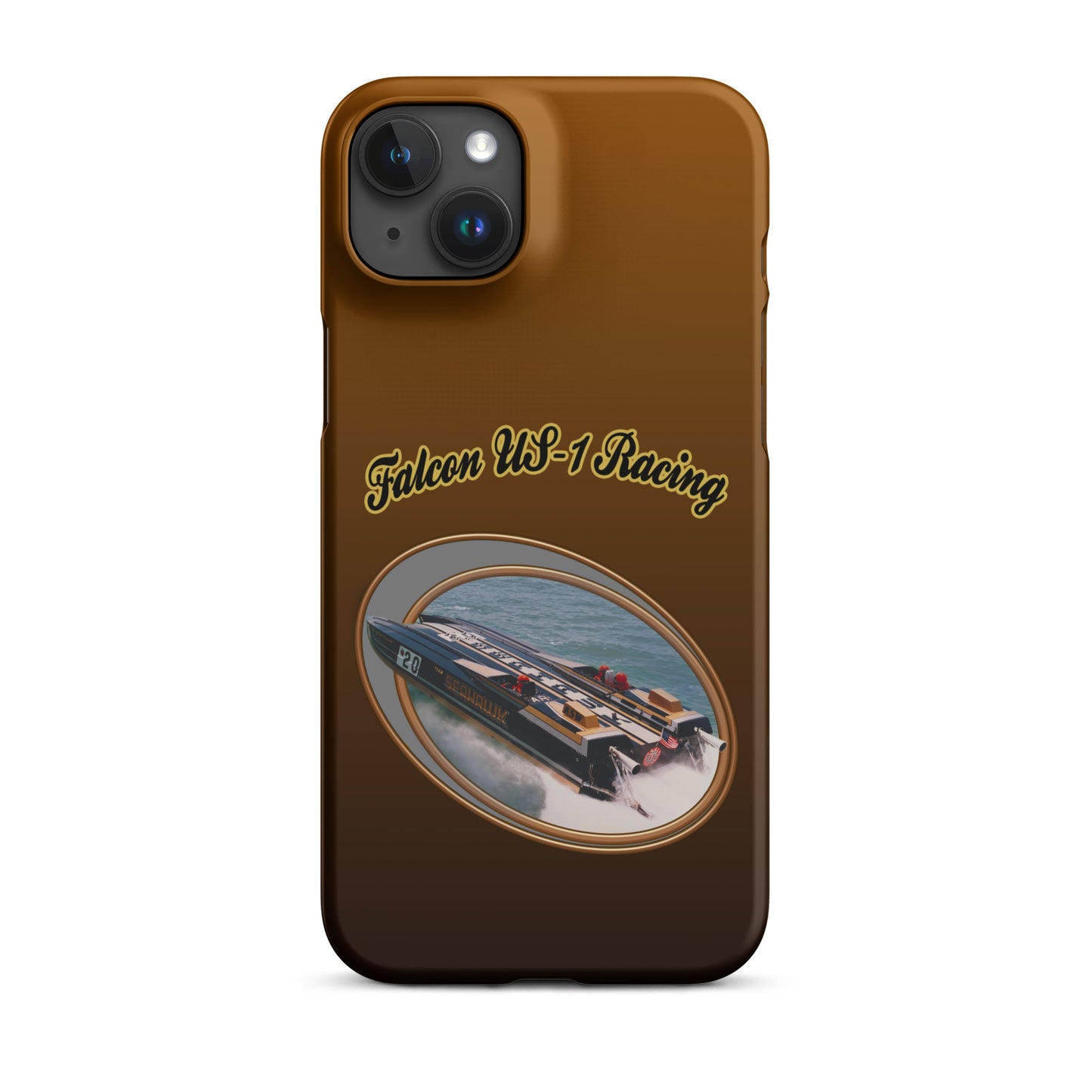 Snap case for iPhone®-  Race Boat with Falcon US-1 Racing