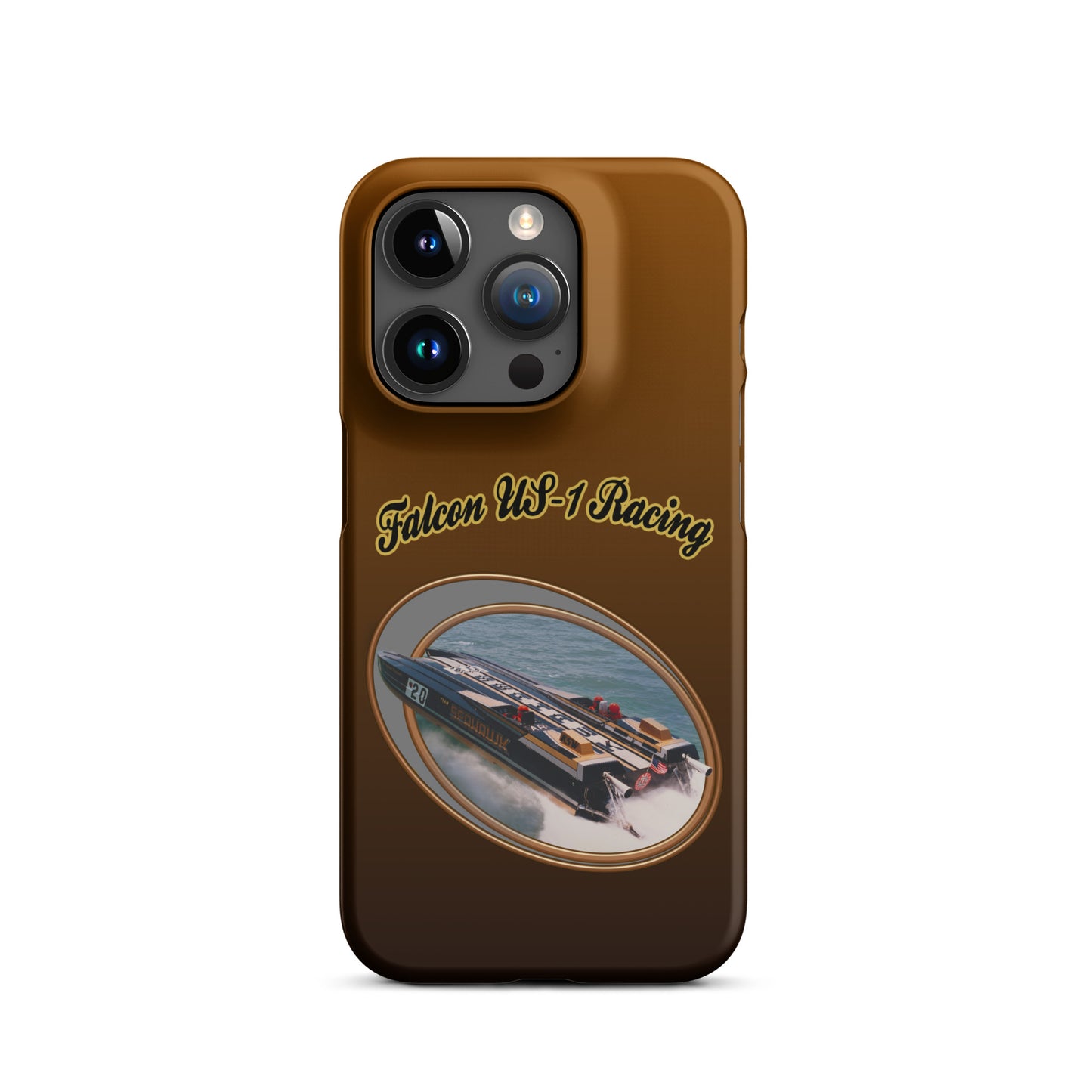 Snap case for iPhone®-  Race Boat with Falcon US-1 Racing