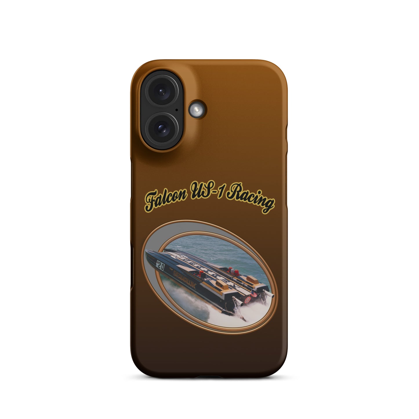 Snap case for iPhone®-  Race Boat with Falcon US-1 Racing