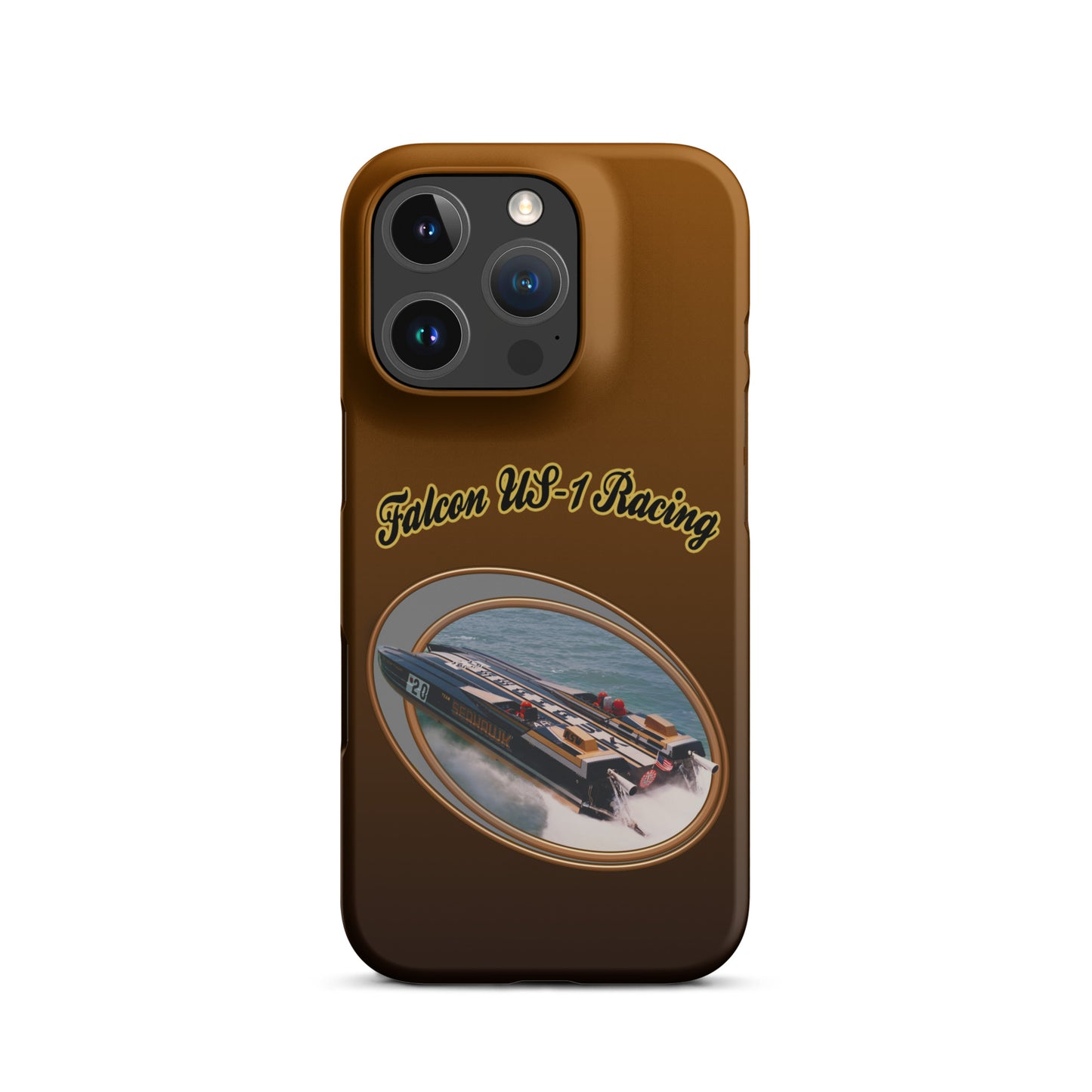 Snap case for iPhone®-  Race Boat with Falcon US-1 Racing